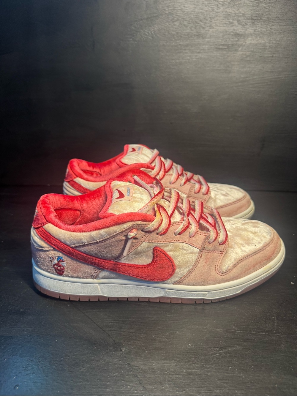 Nike dunks Red and Cream Low-Top Sneakers (I have special box too)